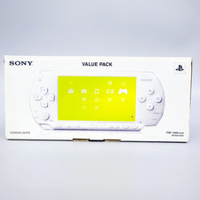 Sony PSP Playstation Console Portable Ceramic White Value Pack PSP-1000 Neuf