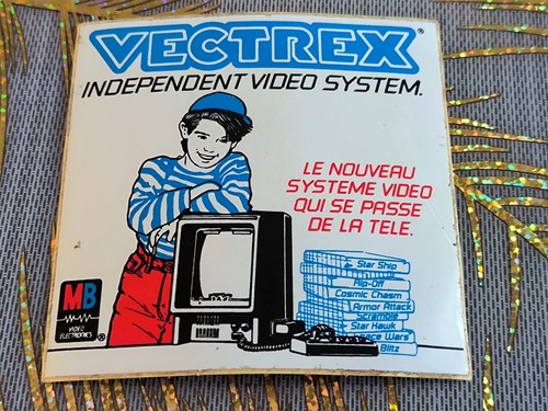 Vectrex autocollant papier - autocollant,