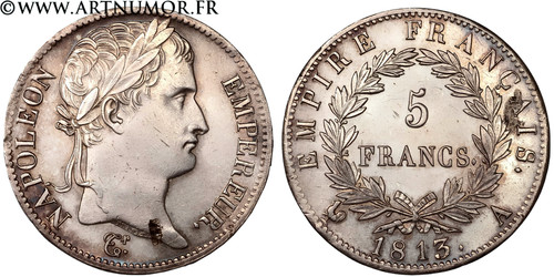Napoléon 5 francs - 5,