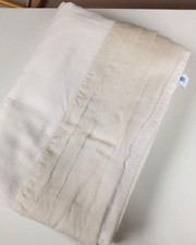 Drap du dessus Descamps 260 x 300 cm, coton ivoire finition organza de soie