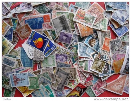 1000 timbres poste pays - poste,