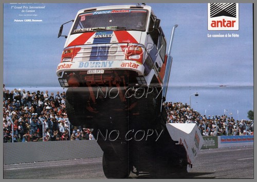 Poster camion course renault - camion,