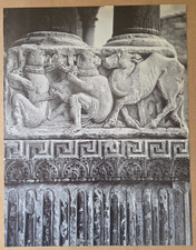 Estampe recto-verso : Bas-relief - Photo André Fage. 1963