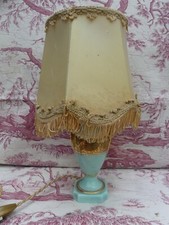 Lampe Limoges style Empire magnifique dorure feuille d'or Vintage Rétro 20cm