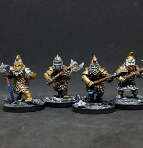 28mm dwarve hearthguards - x4,