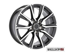 Jantes alu R17 5x114.3 4x 17 pouces noir usiné ET40 jantes pour Toyota