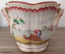 Ancien petit pot cache-pot faïence céramique Veuve Perrin Marseille VP