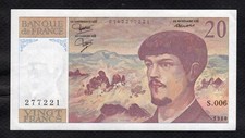 20 Francs Debussy 1980  Etat