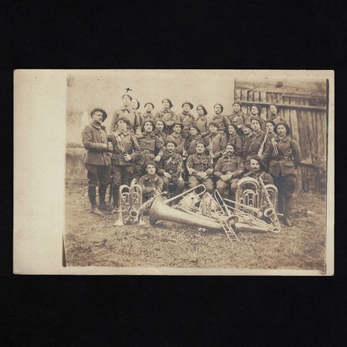 Cpa carte photo 1919 - 1919, musique