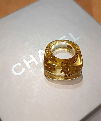 Bague chanel résine - bague, vintage