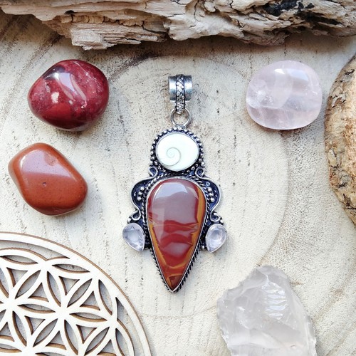 Pendentif bohème chic - , argent