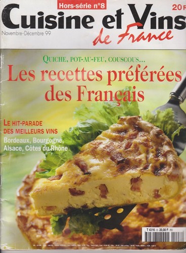 Cuisine vins france hors - vins, de