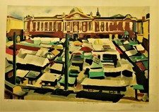 François DESNOYER (1894-1972). Lithographie ." Marché place du Capitole". pv222.