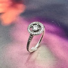 Bague Pandora Argent Timeless cerlce vintage et oxyde de zirconium Argent 925 M