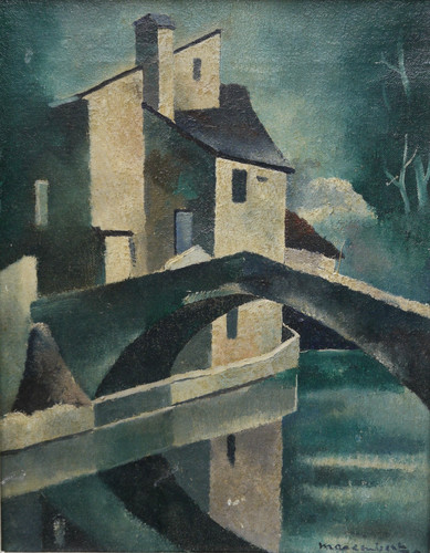 Tableau cubiste maisons - cubiste,maisons, et