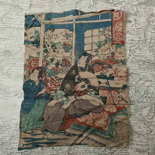 Estampe japonaise ancienne - estampe, fin