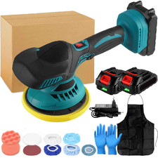 Polisseuse Voiture Sans Fil 21V + 2 Batteries Ø150mm 6 Vitesses Réglables