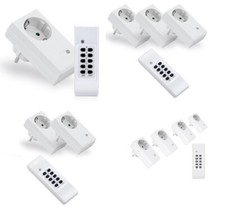 Prises Électriques Télécommandées Set Radio Kit Avec Et Télécommande Jusqu 30m
