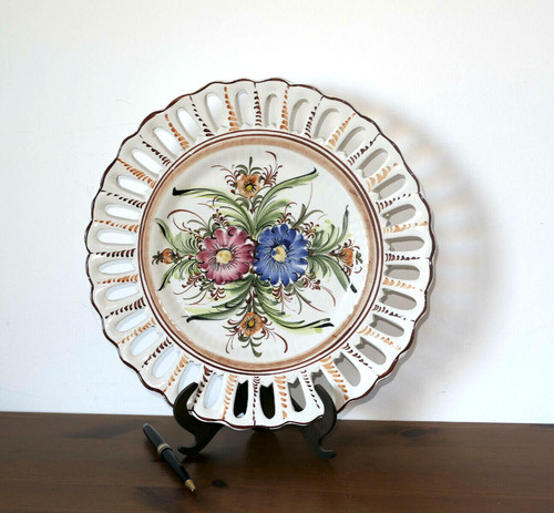 Grand plat ancien ceramique - grand, en