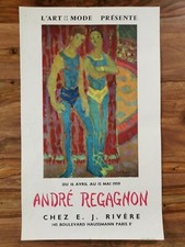 André Regagnon Affiche Exposition 1959 Exhibition Poster