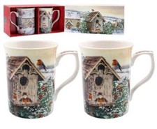 Mugs Bone China Lot de 2