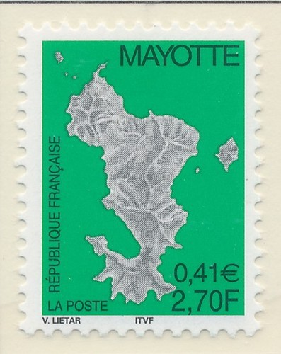 Timbre mayotte carnet - mayotte,