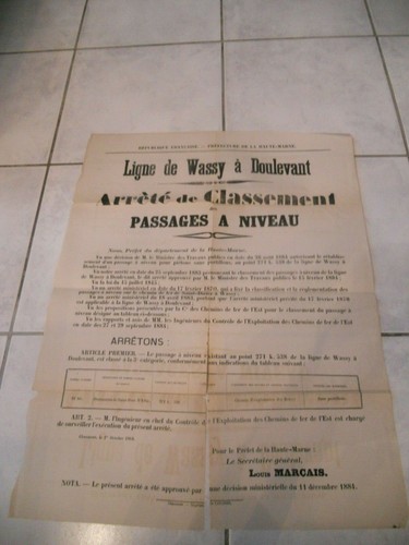 Rare affiche ancienne 19ème - affiche,