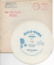 disque publicitaire souple année 1970. Reine de musette. Banania. chocolat.