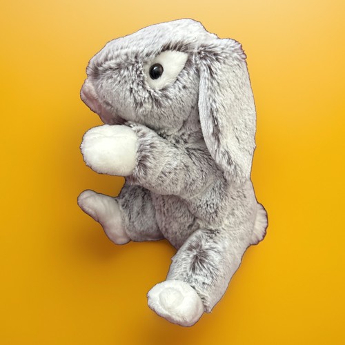 Doudou peluche lapin - #, gris