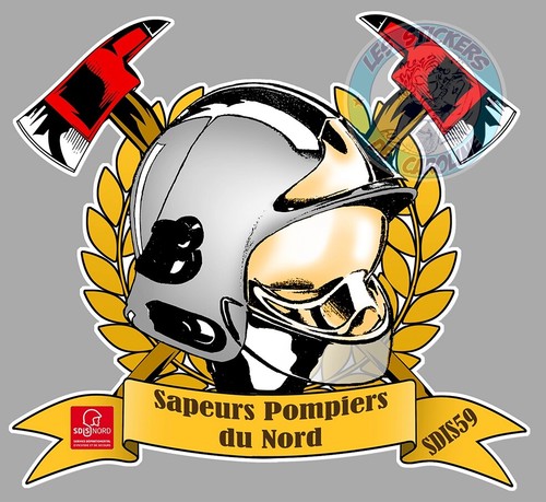 Sticker sapeurs pompiers - pompiers, du