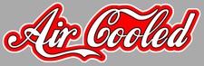 AIR COOLED 25cm COCA STYLE VW DUB BOMB COMBI COX GOLF AUTOCOLLANT STICKER AA197