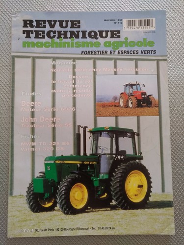 Revue technique tracteur john - tracteur,