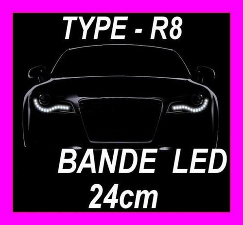 Bande led blanche phare feux - blanche,