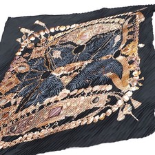 Hermes Silk Plisse Scarf 88cm