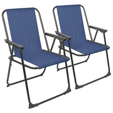 2x Noir Mat/Bleu Marine Chaise