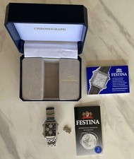 Montre Festina 6561 bracelet acier (pour pièces)