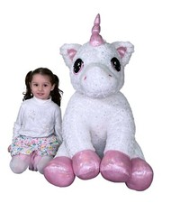Géant Peluche Licorne 95 Cm