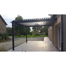 Pergola Bioclimatique H2 Parallèles L 4000mm x A 4088mm x Hauteur 2500mm RAL7016