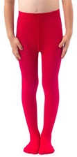 filles collants en tricot uni