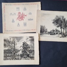 Recueil Avec 2 Gravures Paris 1953 Par Albert Decaris et Michel Ciry Eaux Fortes
