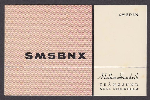 Sm5bnx melker sundvik sweden - sundvik,