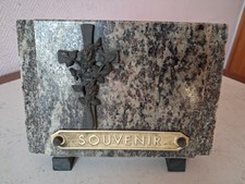 plaque funéraire souvenir en