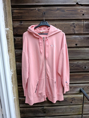 Veste capuche zippée - capuche, rose