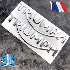 AUTOCOLLANT TRIUMPH chrome RESINE 3D STREET TRIPLE REF61t