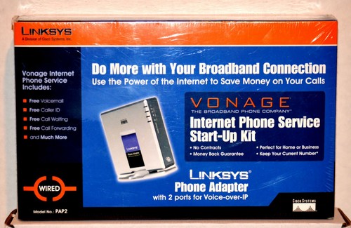 Linksys phone adapter vonage - -,
