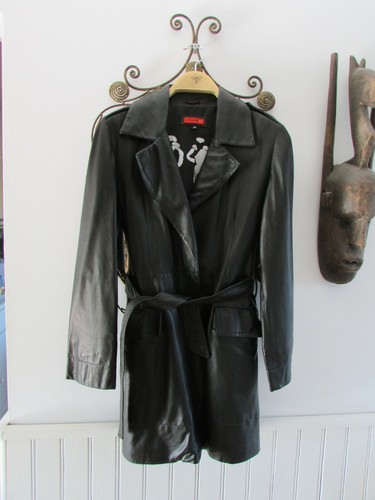 Trench cuir paseo - noir, 38