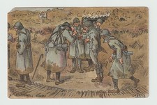 Par GABARD . Le PInard . Poilus dans les tranchées CPA 7452