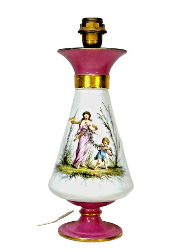 Grand vase monté lampe - vase, en