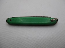 ANCIEN COUTEAU PLIANT MANCHE VERT VINTAGE COLLECTION COUTEAU DE POCHE