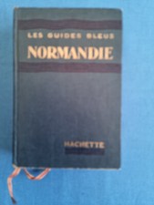 ANCIEN GUIDES BLEUS NORMANDIE HACHETTE  1952 PLAN CARTE